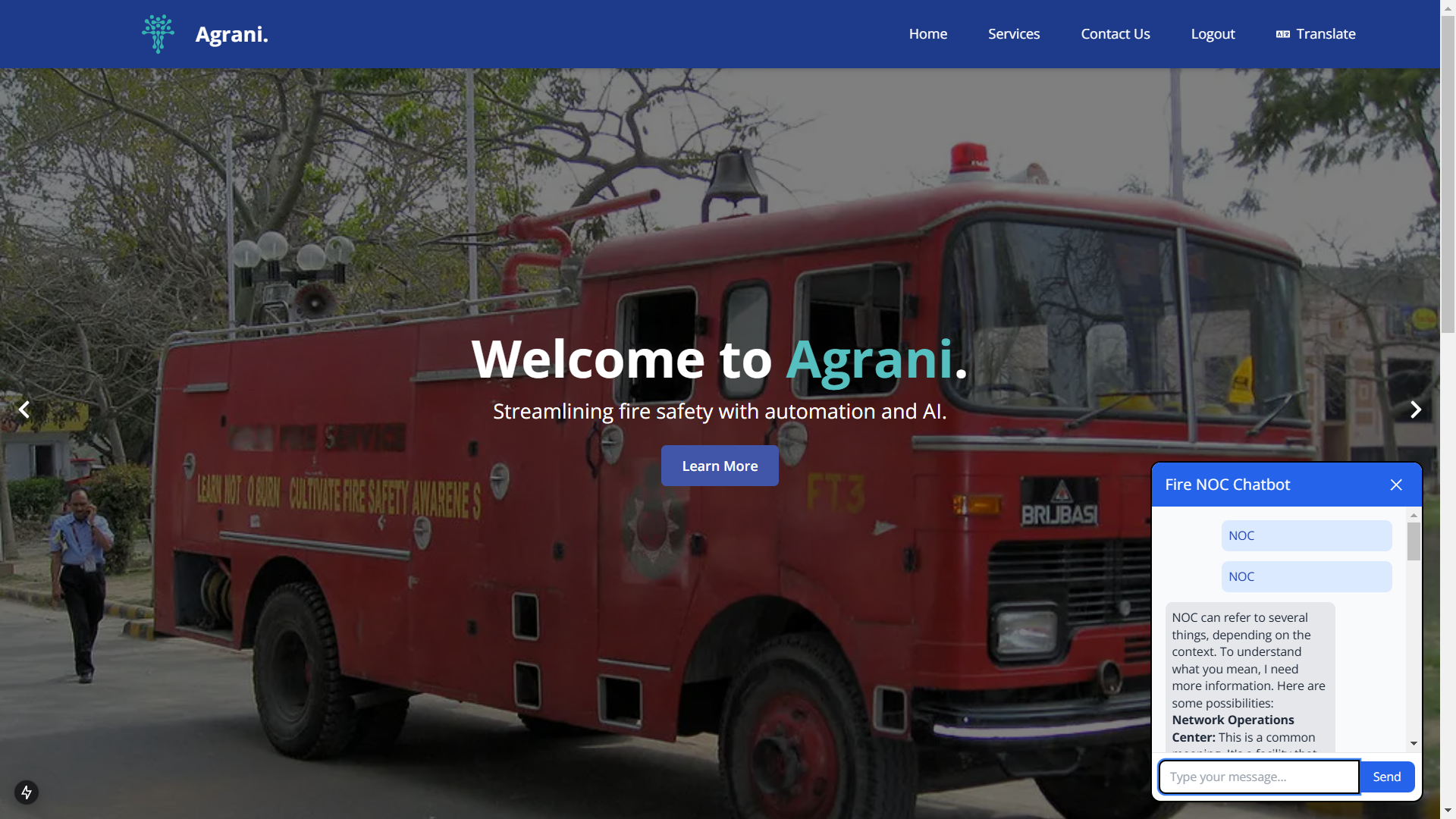 Fire NOC Application Tracking System